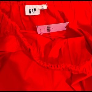 New, orange, off shoulder blouse.